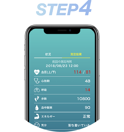 既定値を超えると赤字で表示